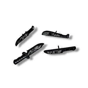 Horror Movies Ghost Face | Jason | Michael Myers | Chucky | 4 pc set Pin/Brooch